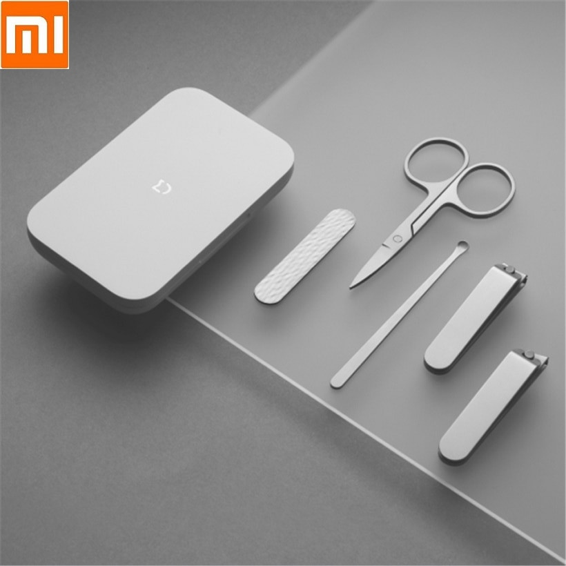 Xiaomi Mijia nail clipper / five-piece set / beauty scissors / ear spoon / nail polisher / magnetic absorption nano box