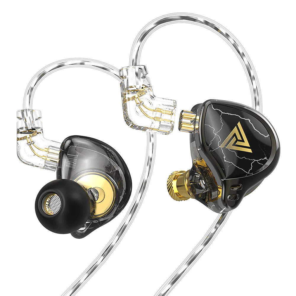 QKZ x HBB 10mm Titanium Coated Diaphragm Driver HiFi In-Ear Earphones with mic