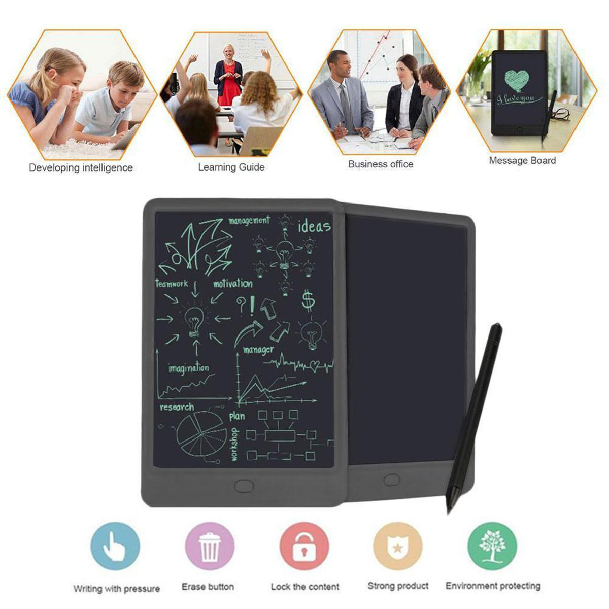 10 Inches Writing Tablet Graffiti Board Portable LCD with Stylus Kids with Lock Screen for Baby kids
