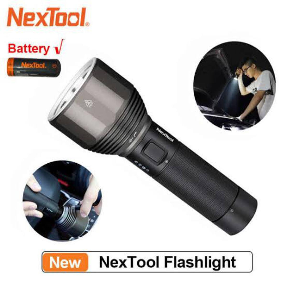 Xiaomi Nextool LED Torch IPX7 Waterproof 2000LM Super Bright 5-Mode Rechargeable Outdoor Flash light With Type-C Charging Port