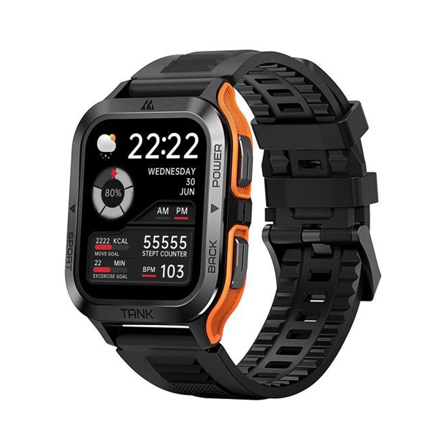 KOSPET Brand TANK - M2 New Fashionable Waterproof Smartwatch