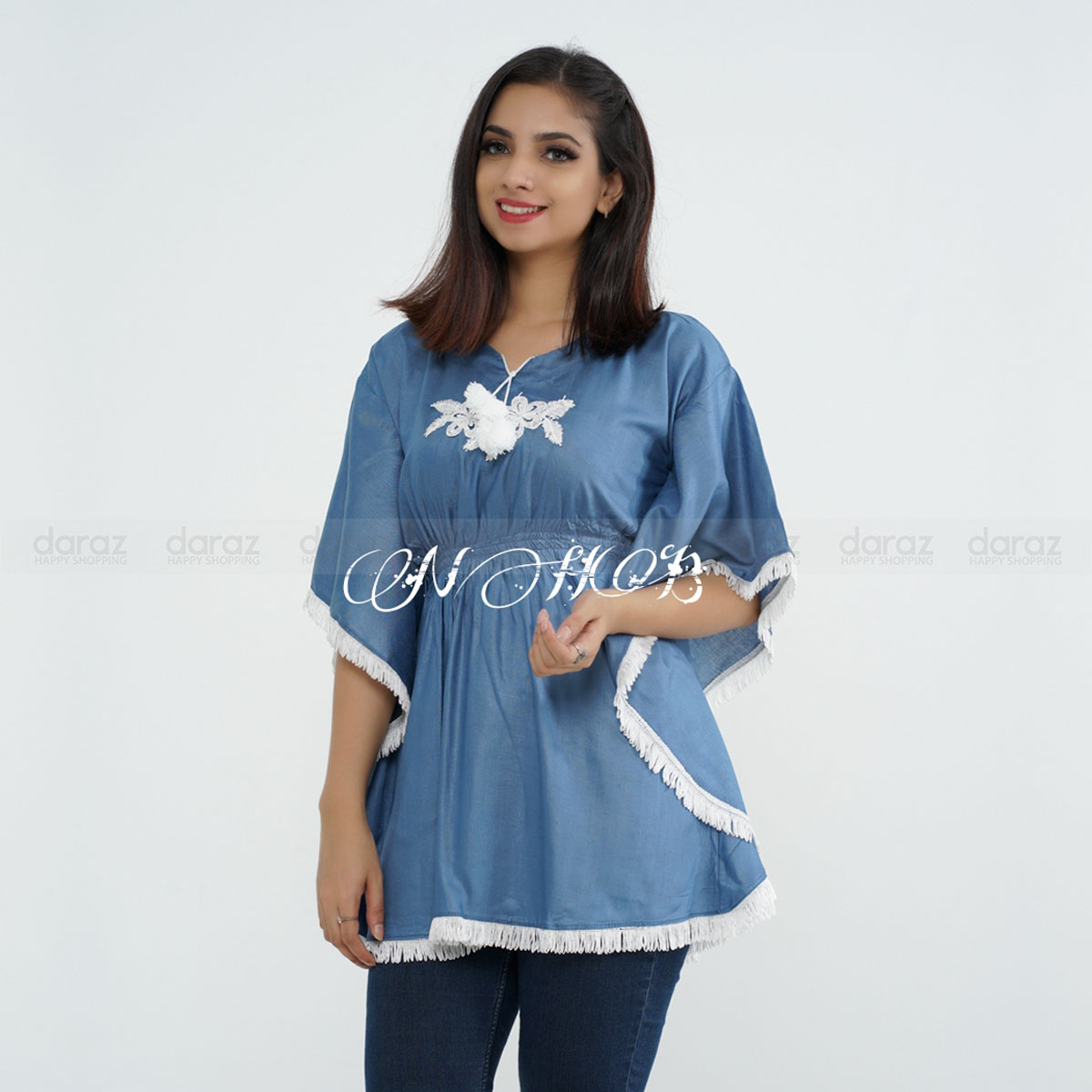 Stylish And Fashionable Readymade Linen Women Tops - T Shirt For Women