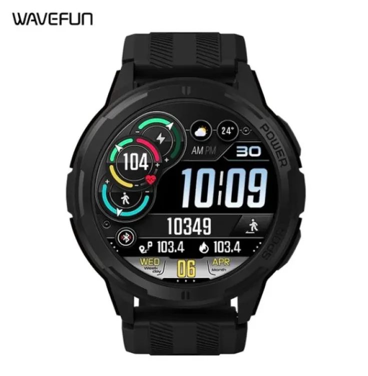 Wavefun Wave 70 Rugged Smartwatch AMOLED Smart Watch 1.43'' 466*466 Fitness Sports 10M Ultra Waterproof Outdoor Bluetooth Call